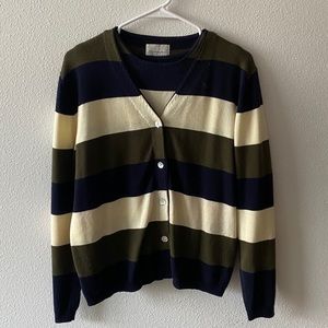 Super cute striped two-piece sweater